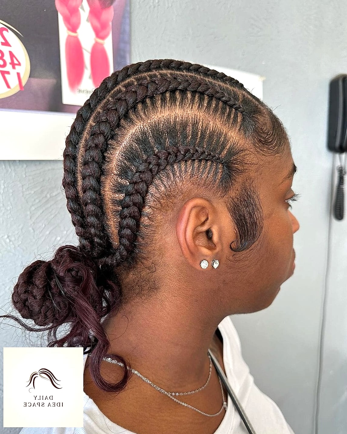 28 Stitch Braids Looks You'll Want to Screenshot Immediately 22 Asymmetrical Stitch Braids