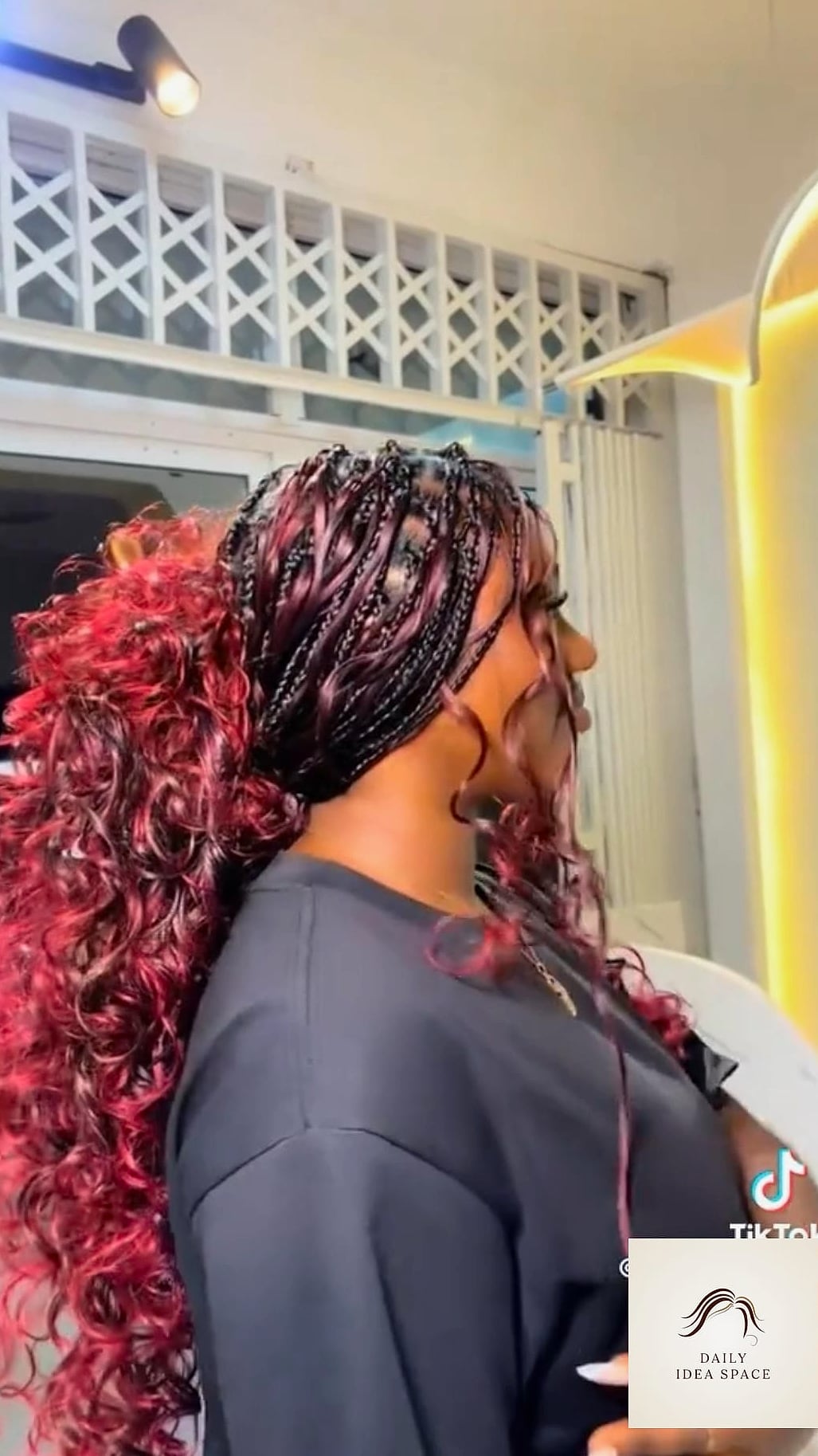 27 Boho French Curl Braids Ideas That Every Stylist Needs to See 21 Auburn Boho Braids with Curly Ends