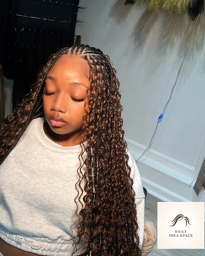 Auburn Brown Fulani Braids
