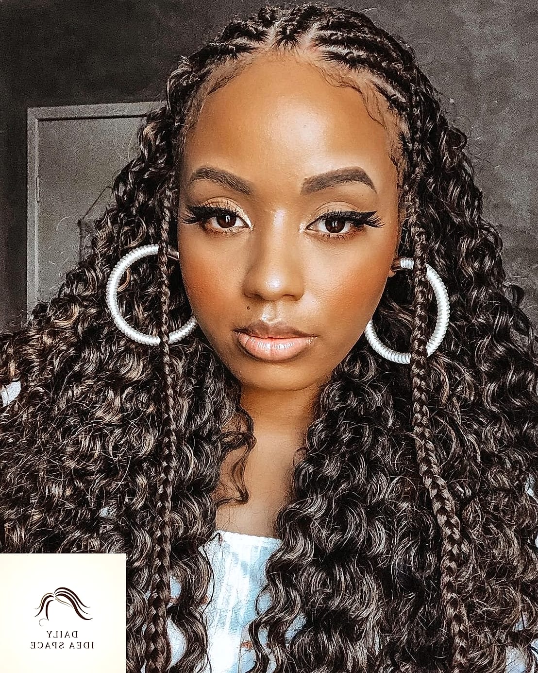 27 Boho Braids Hairstyles Ideas Every Woman Needs to See 26 Balayage Boho Braids with Curly Tips