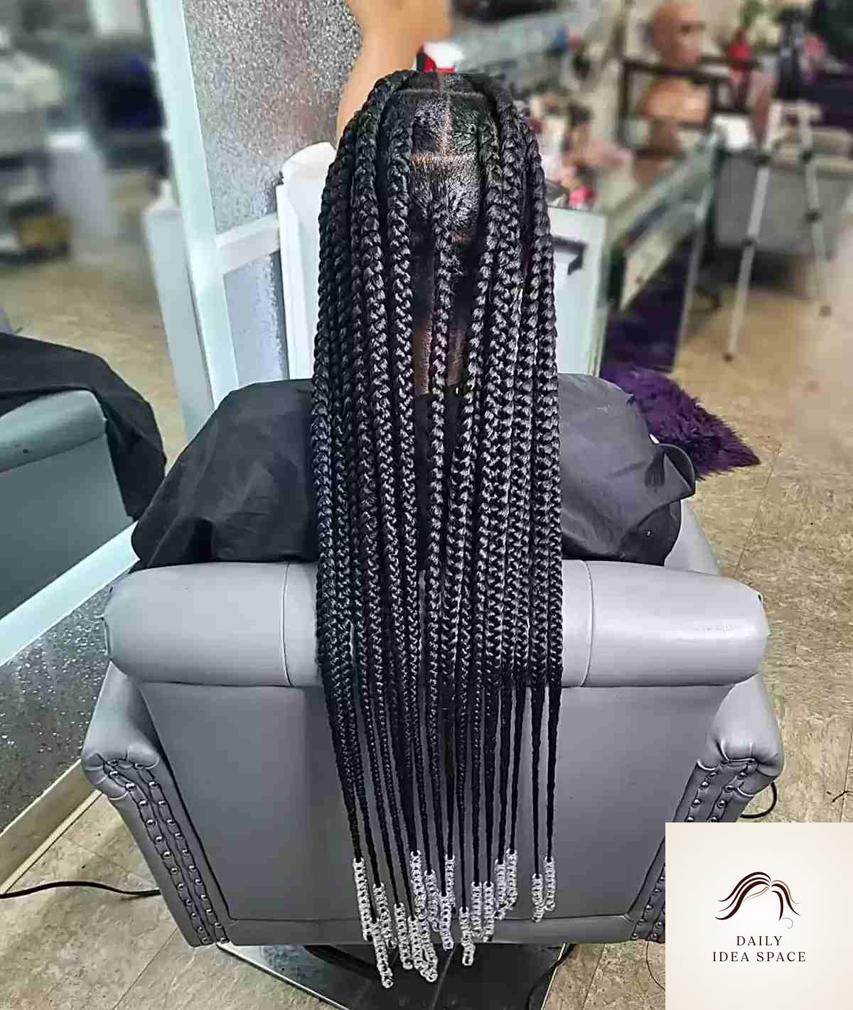 20 Braids Ideas That Are Breathtakingly Beautiful 2 Beaded Waist-Length Large Braids