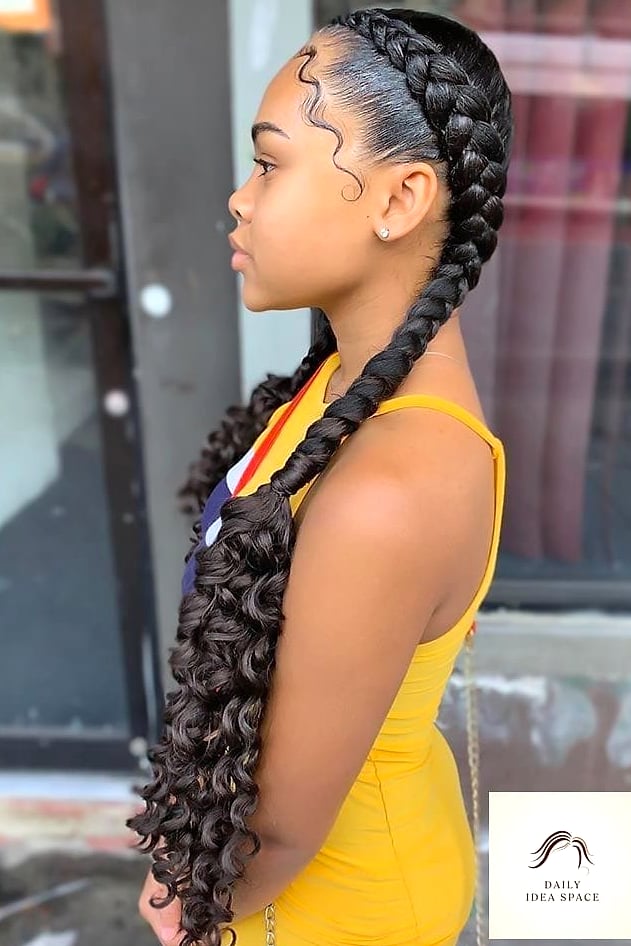 25 Goddess Braids Hairstyles Ideas That Are Dreamy and So Inspiring 4 Big Chunky Goddess Braids