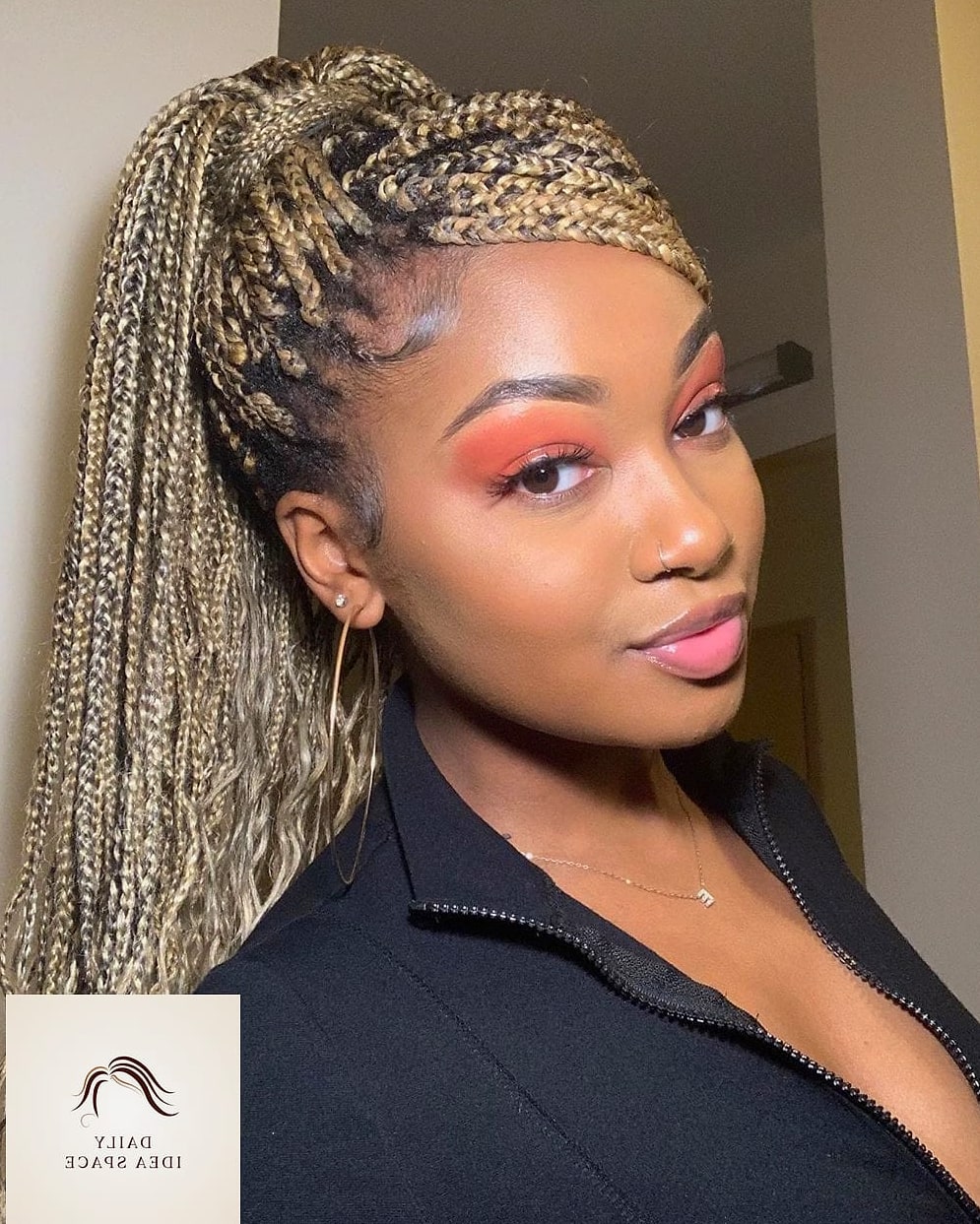 30 Braid Hairstyles For Black Women Ideas You Need to Try Next 15 Black Braids with Gold Wire Accents