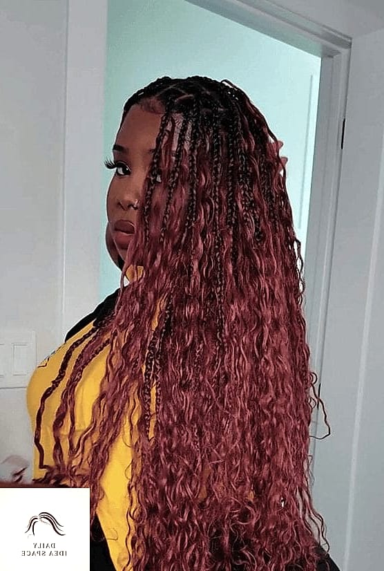30 Braid Hairstyles For Black Women Ideas You Need to Try Next 20 Black Braids with Auburn Money Piece