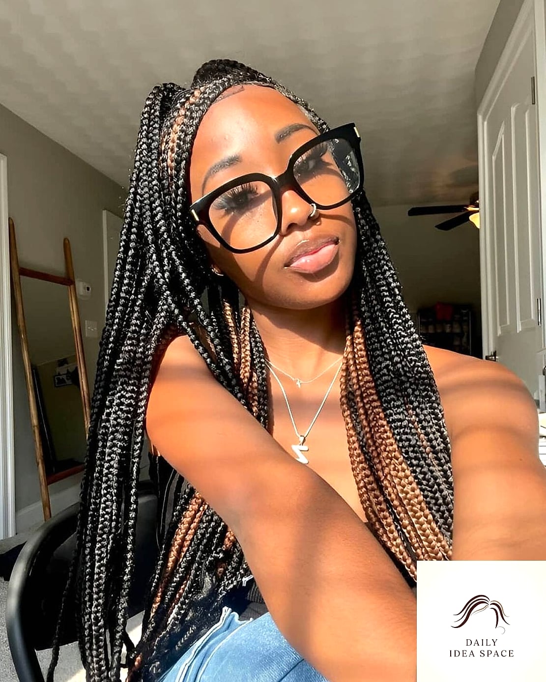 30 Braid Hairstyles For Black Women Ideas You Need to Try Next 26 Black Braids with Peekaboo Blonde