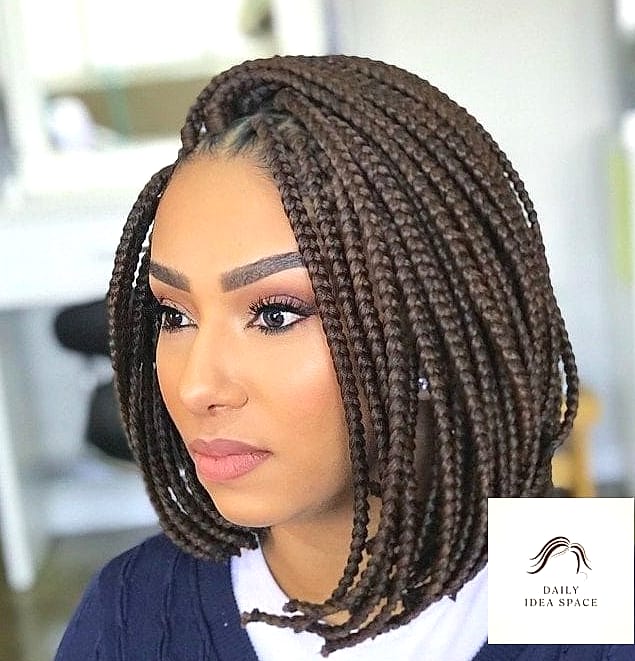 Bob-Length Box Braids