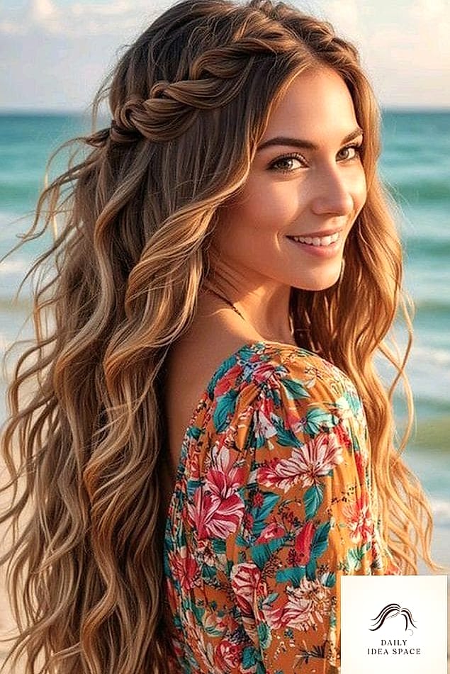 Bohemian Braids with Beach Wave Ends