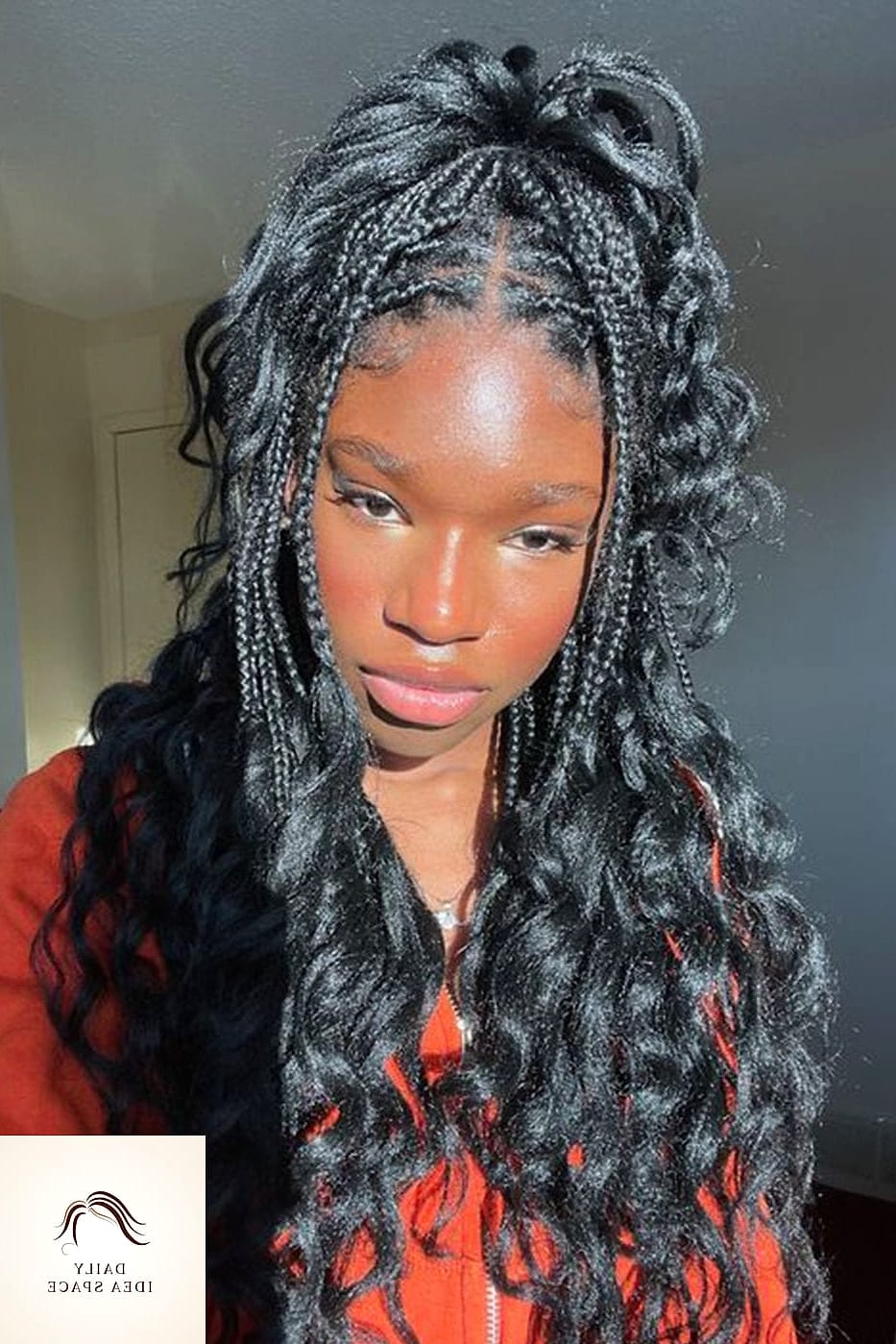 27 Boho French Curl Braids Ideas That Every Stylist Needs to See 4 Boho Box Braids with Spring Twists