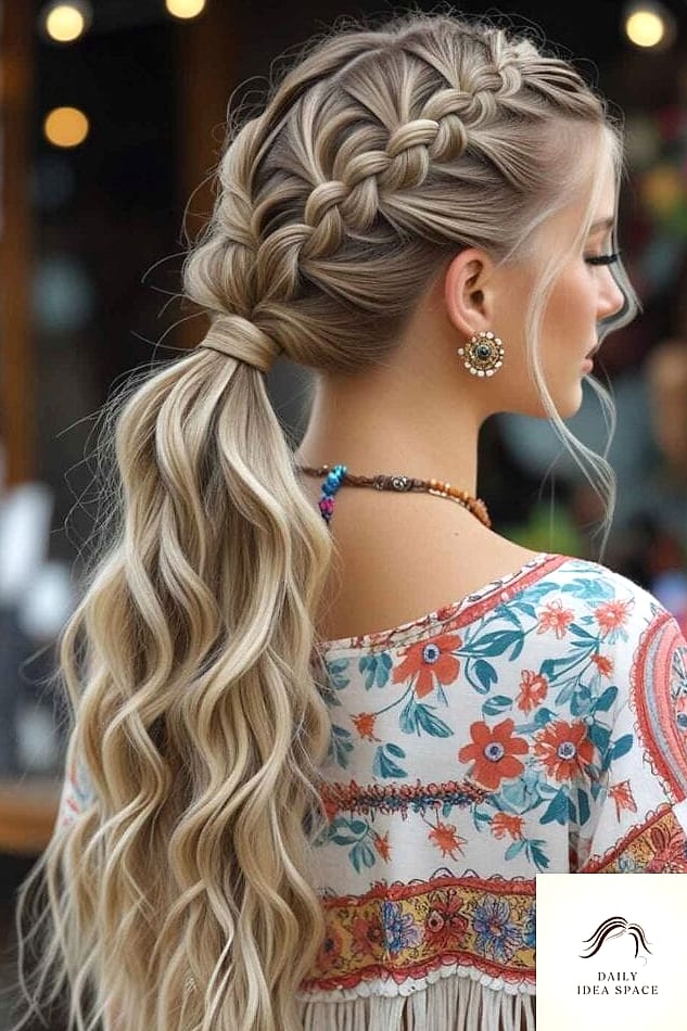 Boho Braided Ponytail