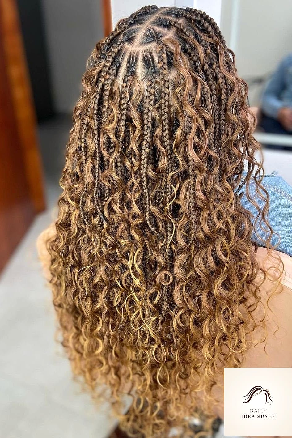27 Boho Braids Hairstyles Ideas Every Woman Needs to See 23 Boho Braids with Gold Foil Accents