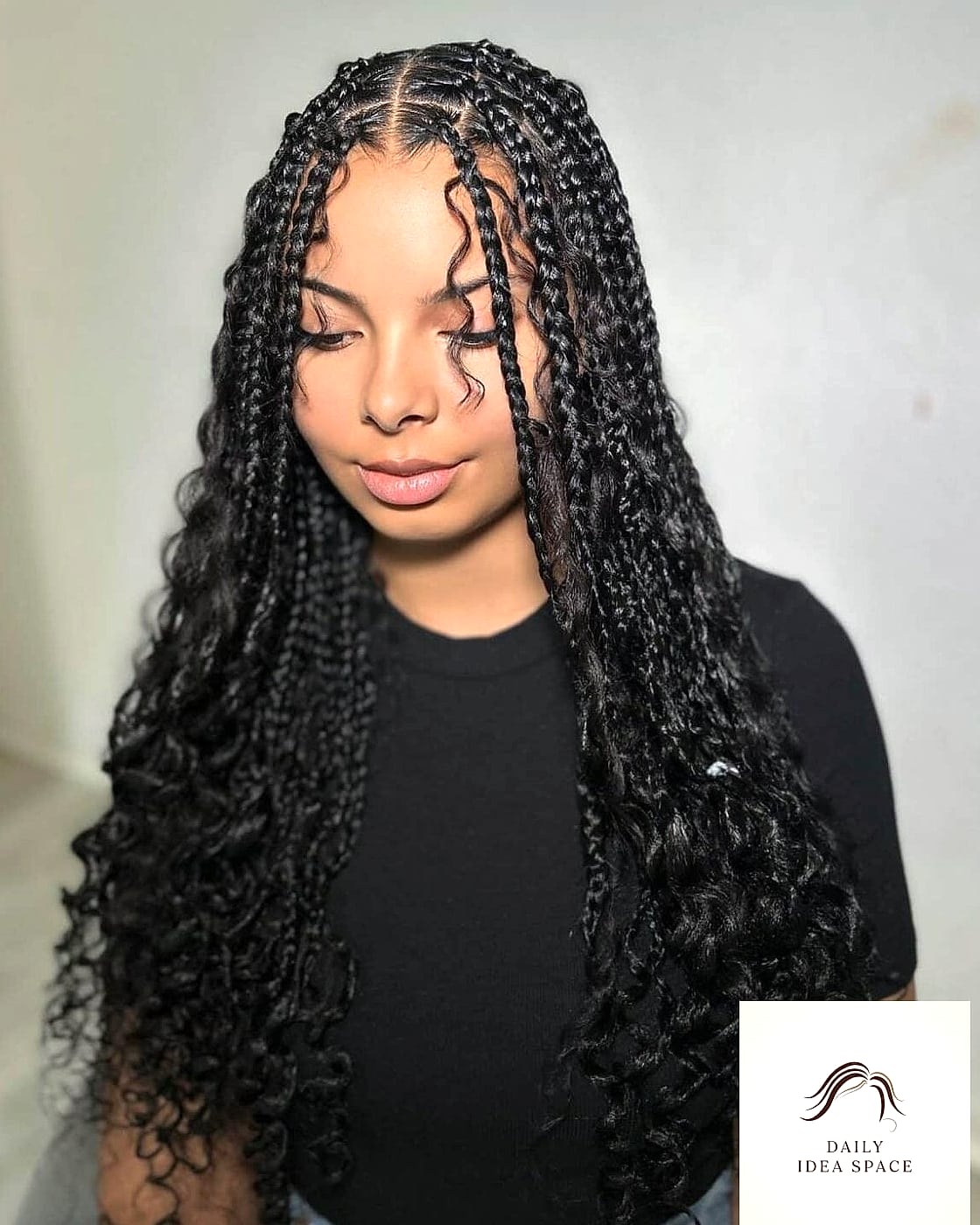 27 Boho Braids Hairstyles Ideas Every Woman Needs to See 27 Boho Braids with a Middle-Part Fringe
