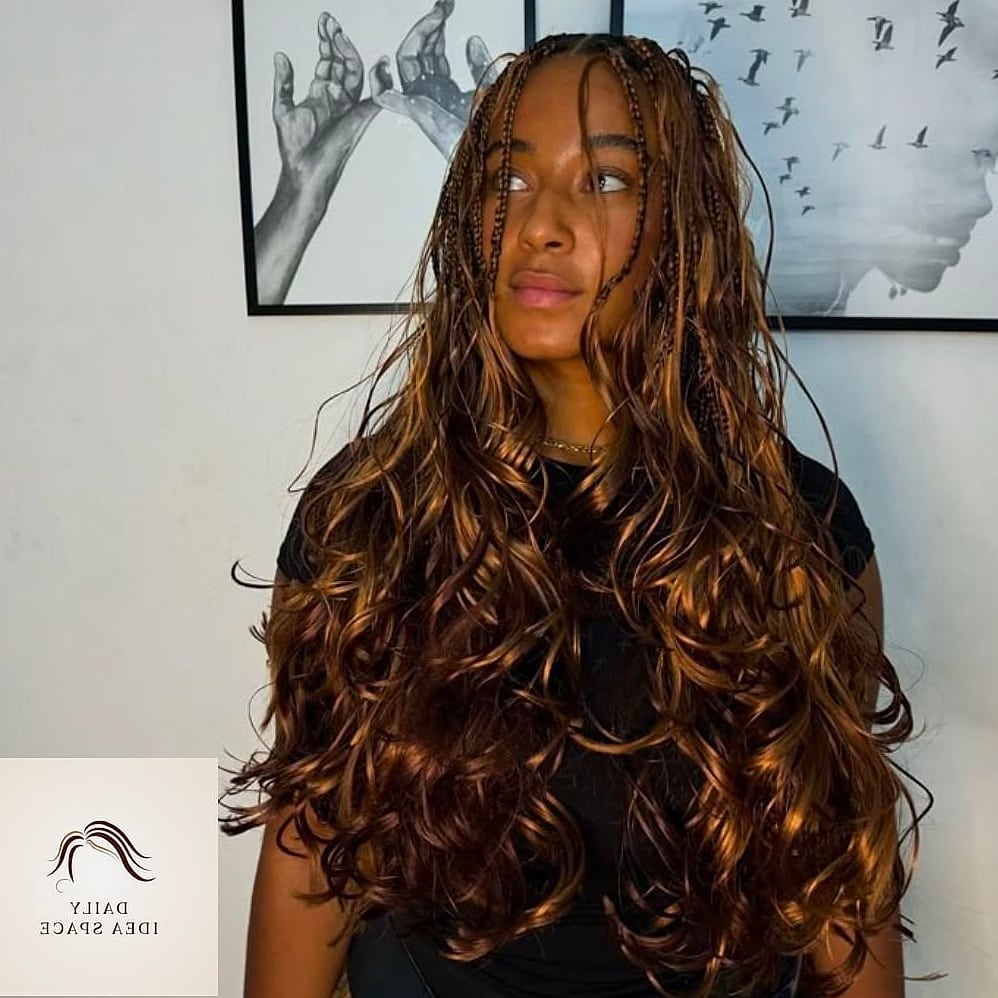 27 Boho French Curl Braids Ideas That Every Stylist Needs to See 19 Boho Braids with Curly Bangs