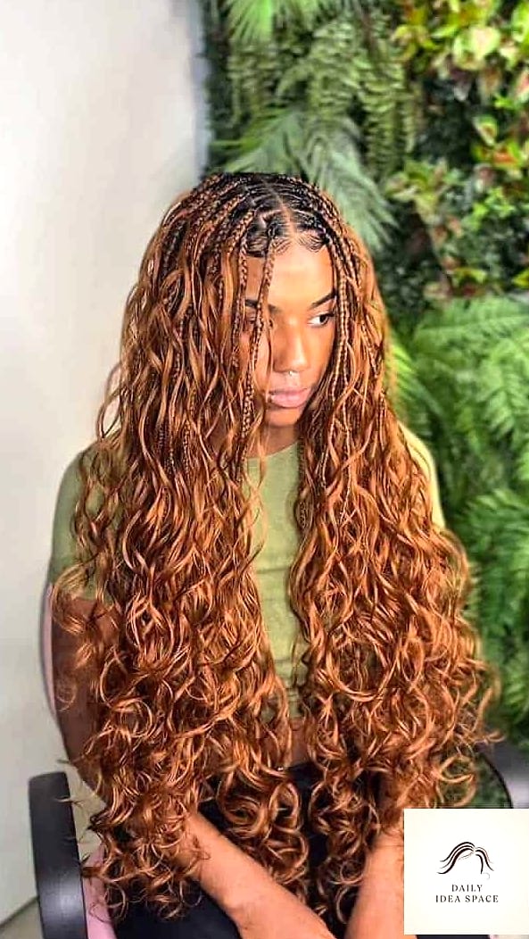 27 Boho French Curl Braids Ideas That Every Stylist Needs to See 24 Boho Braids in a High Ponytail