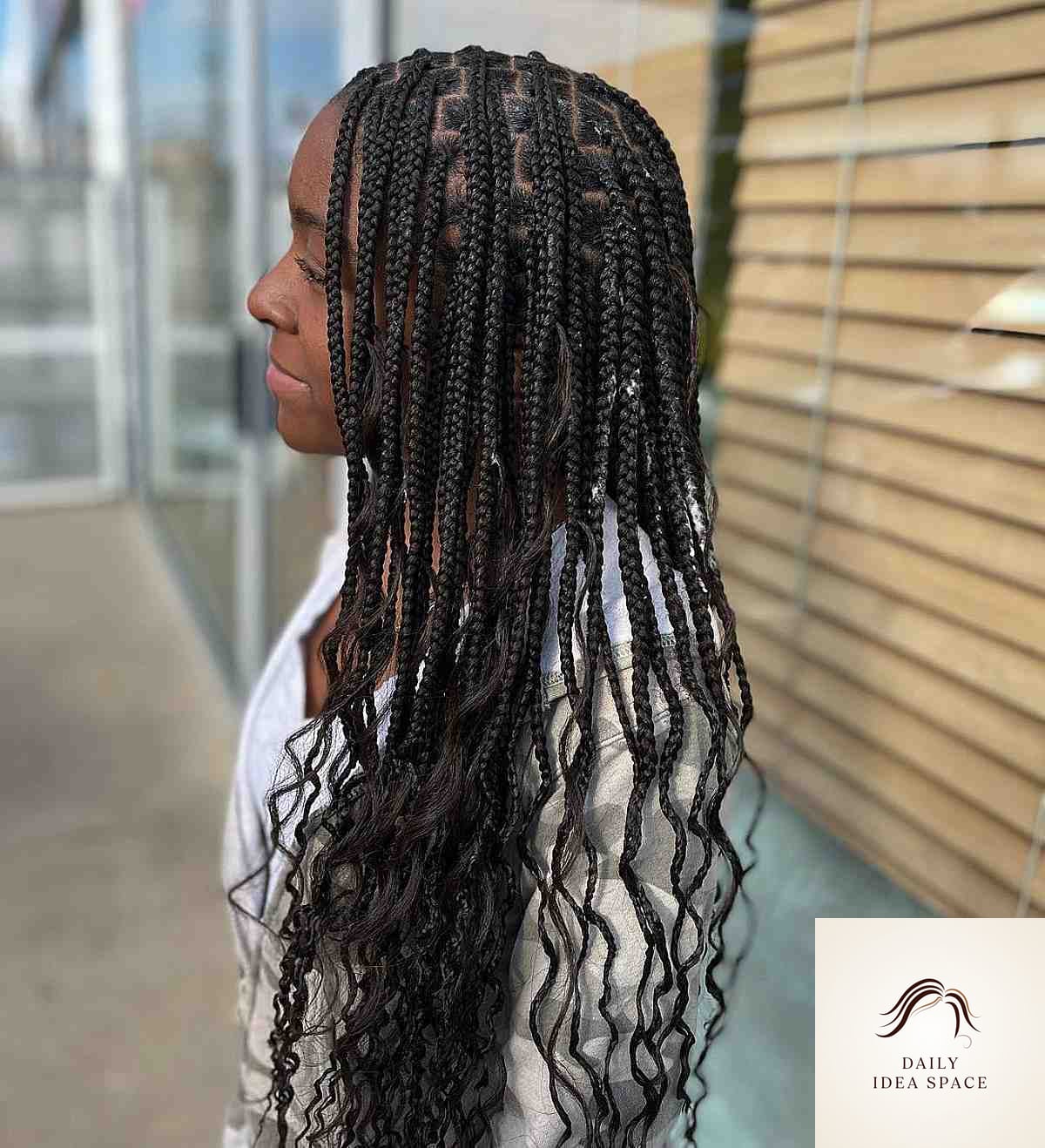 Boho Goddess Braids with Wavy Ends