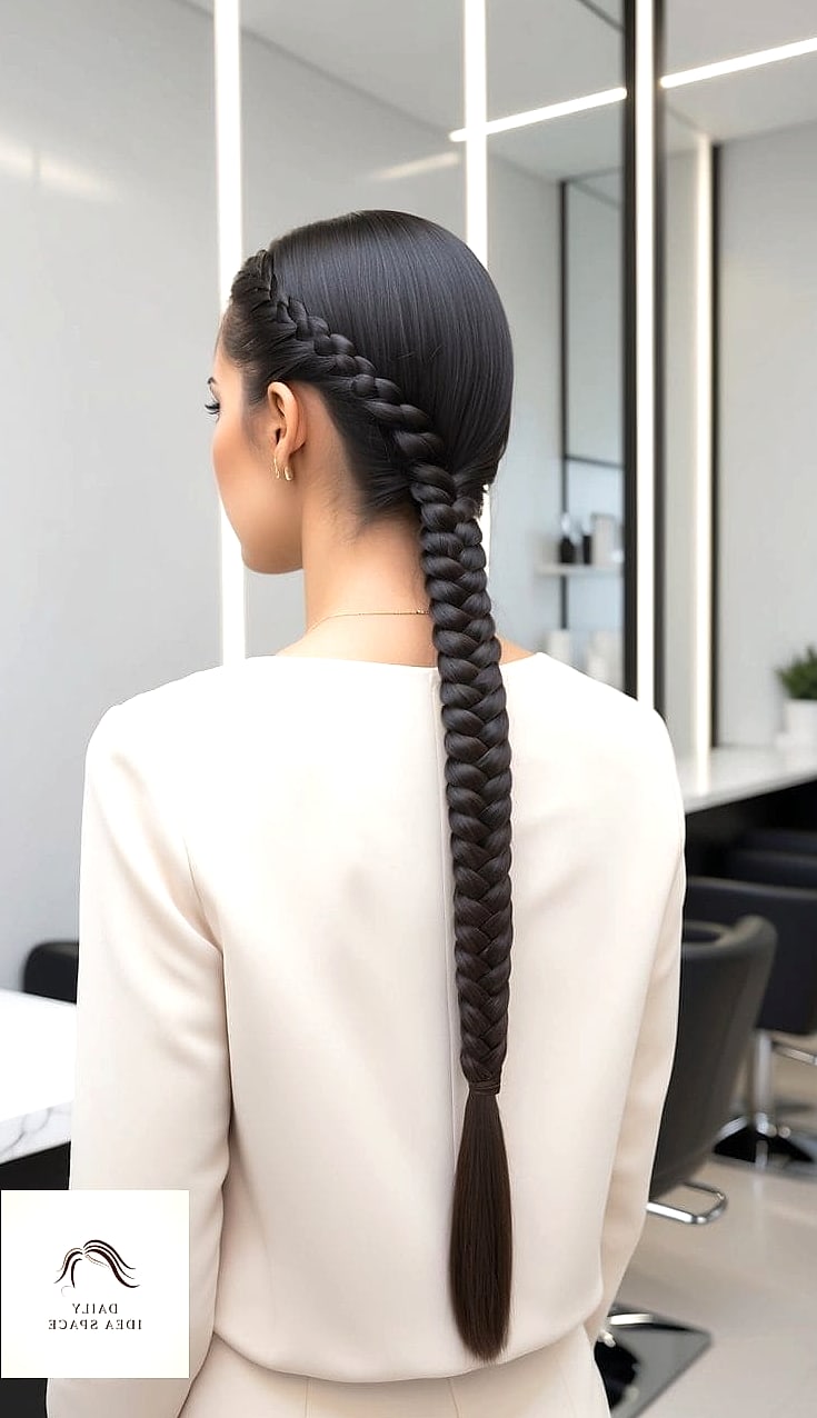 24 Cute Braided Hairstyles Ideas That Are Absolutely Stunning 24 Braided Accent With Straight Hair