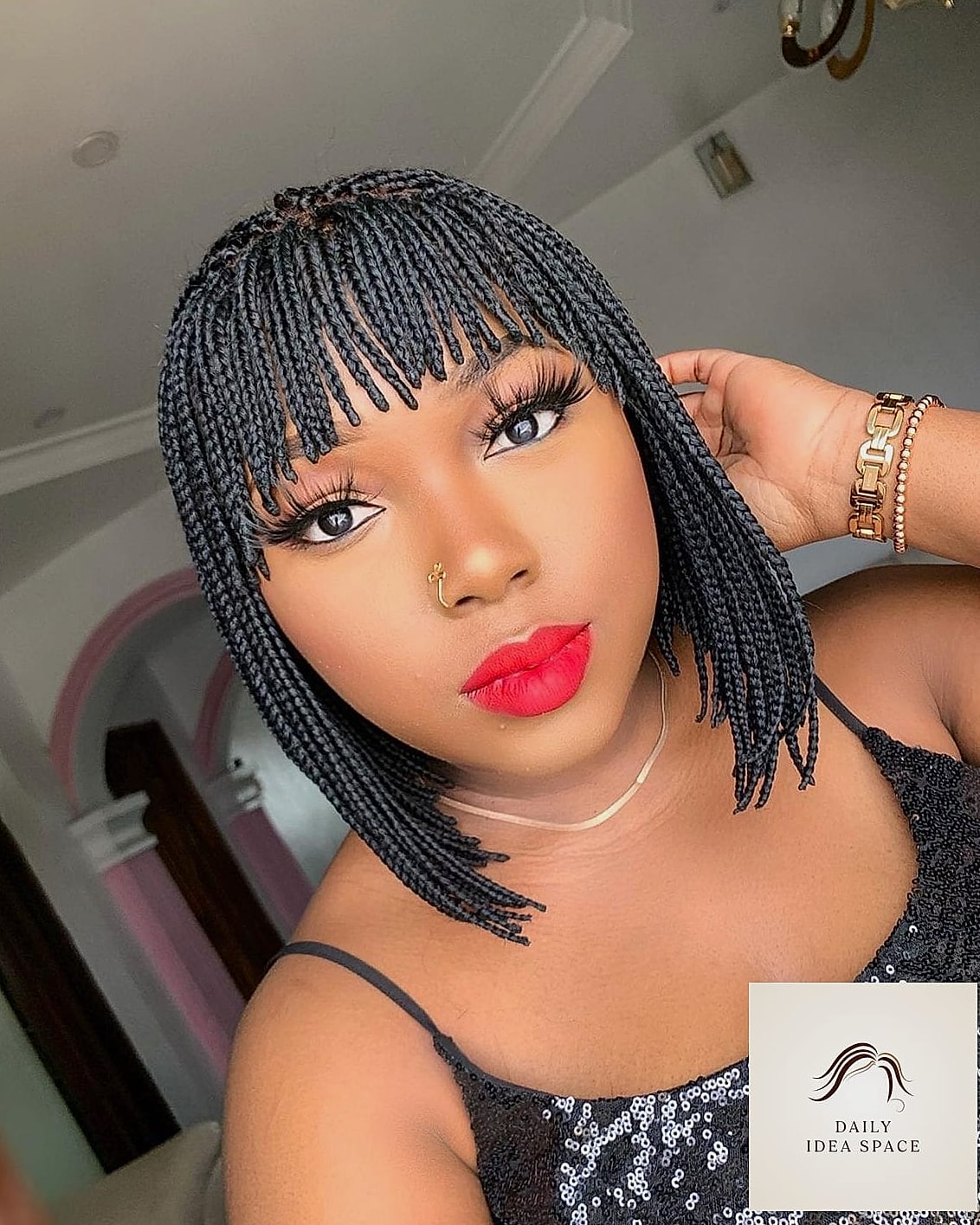27 Hairstyles For Braids Ideas Every Woman Needs to See 16 Braided Bangs