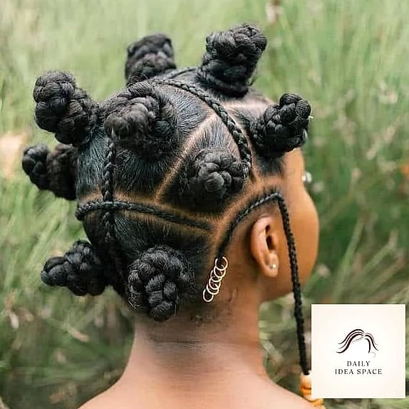27 Scalp Braids Ideas Every Woman Needs to See 24 Braided Bantu Knots