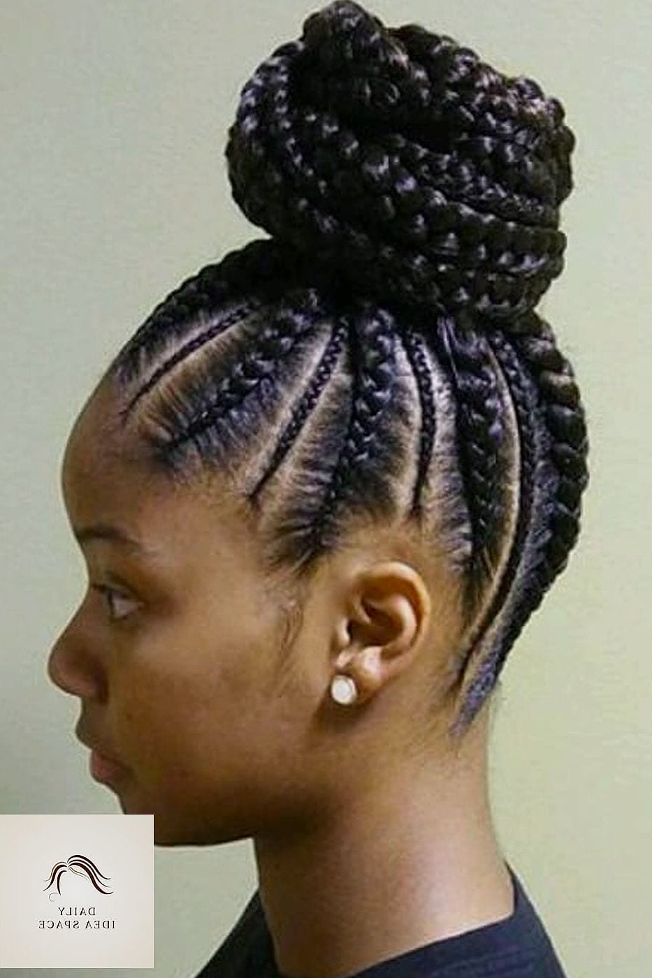 20 Braids For Black Hair Ideas That Are Breathtakingly Beautiful 17 Braided Bun Updo