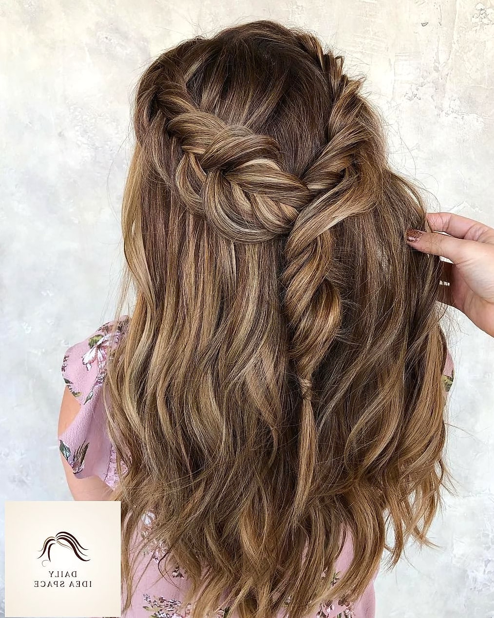 26 Hairstyles Braids Ideas That Are Gorgeous and So Inspiring 15 Braided Half-Up Style