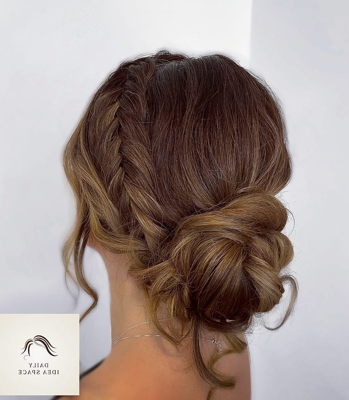 Braided Low Bun for the Office