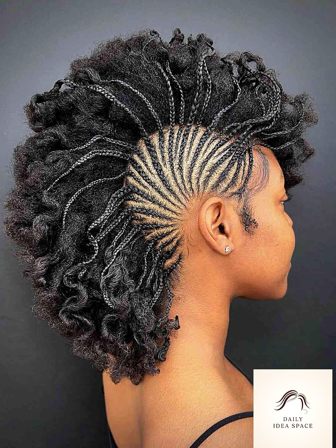 27 Short Braids Ideas Every Woman Needs to See 17 Braided Mohawk on Short Hair