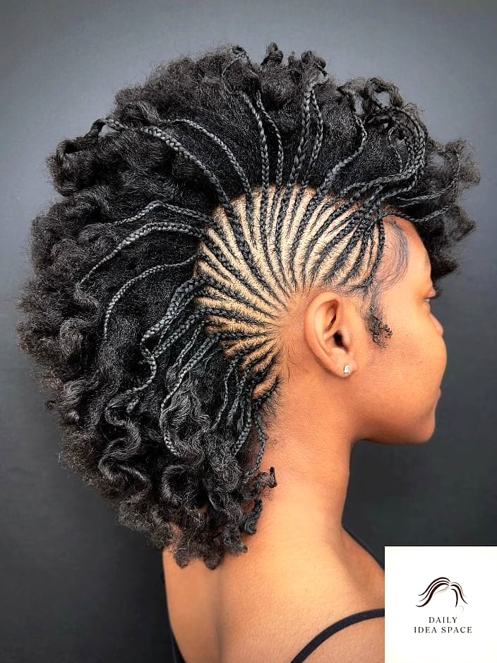 27 Scalp Braids Ideas Every Woman Needs to See 22 Braided Mohawk