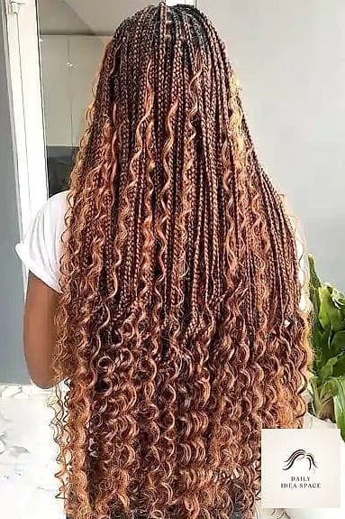 Braided Ombre Ponytail