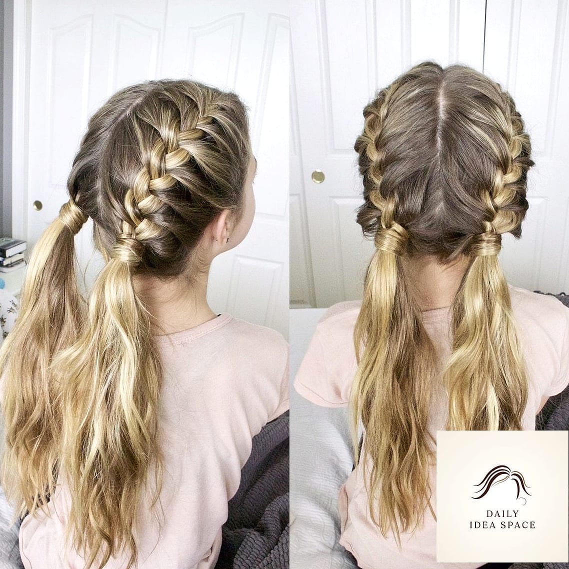 22 Two Braids Ideas That Will Transform Your Look 22 Braided Pigtails with Beads