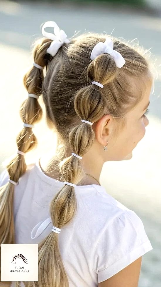 23 Kids Braided Hairstyles Inspo Ideas Worth Pinning Immediately 8 Braided Pigtails with Bows