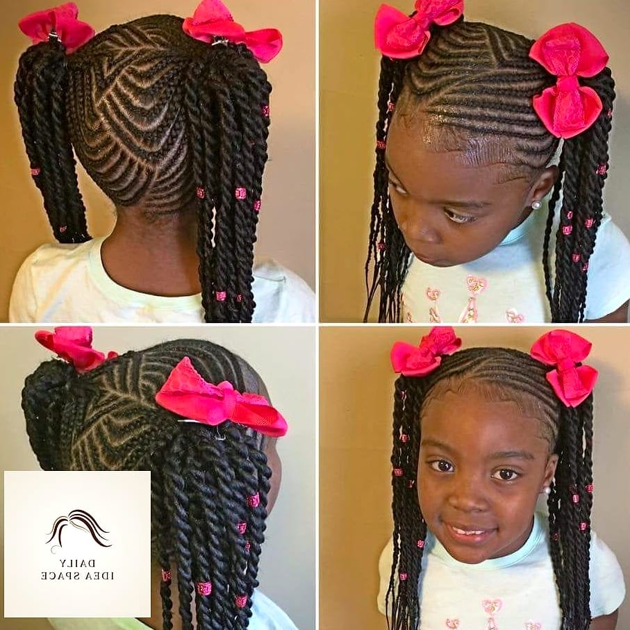 23 Braids For Kids Inspo Ideas Worth Pinning Immediately 19 Braided Pigtails with Ribbon
