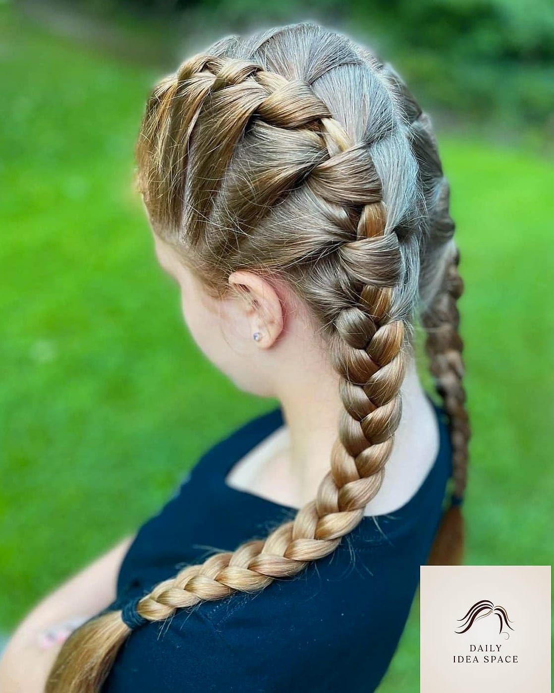 Braided Pigtails With Bangs