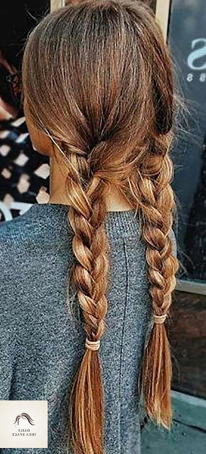 Braided Pigtails With Beads