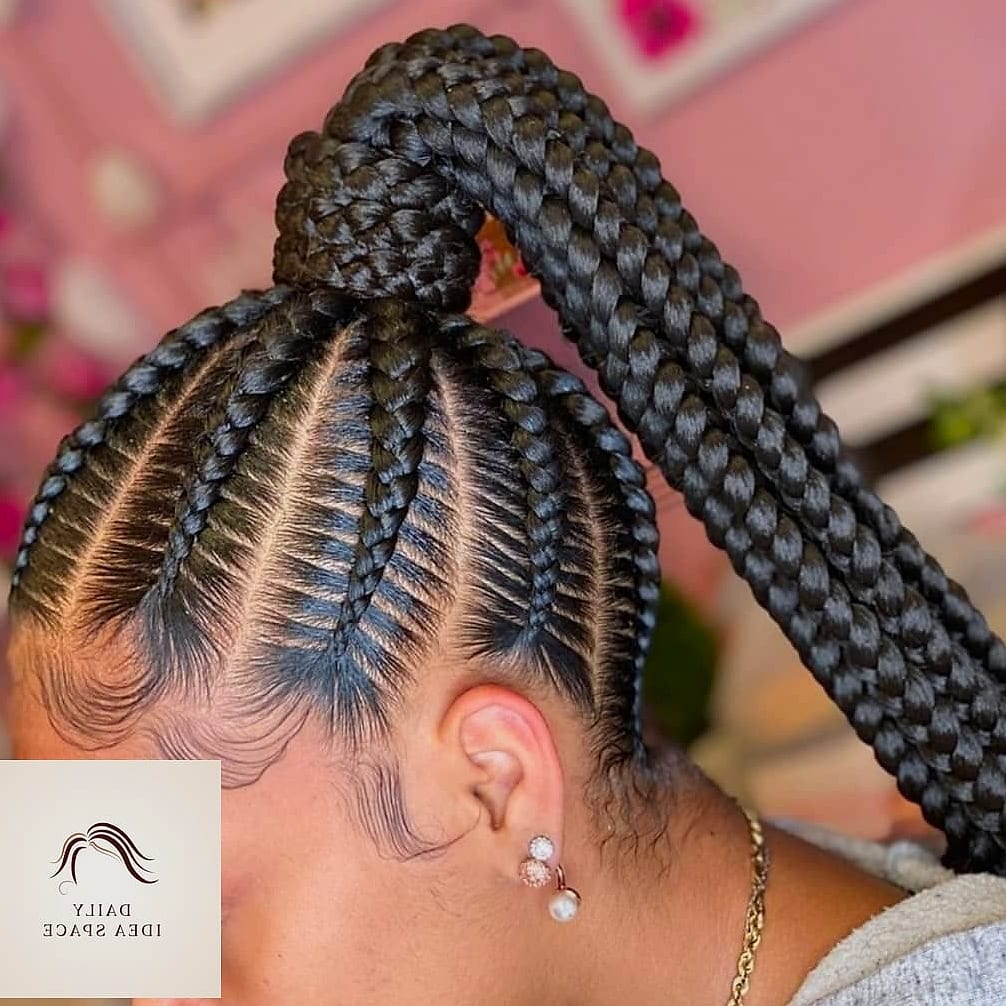 27 Hairstyles For Braids Ideas Every Woman Needs to See 12 Braided Ponytail