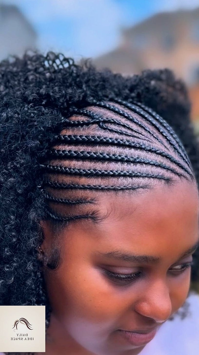 20 Jayda Wayda Braids Ideas That Are Breathtakingly Beautiful 18 Braided Ponytail with Swoop Bang