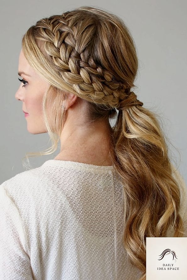 Braided Ponytail with Wrap