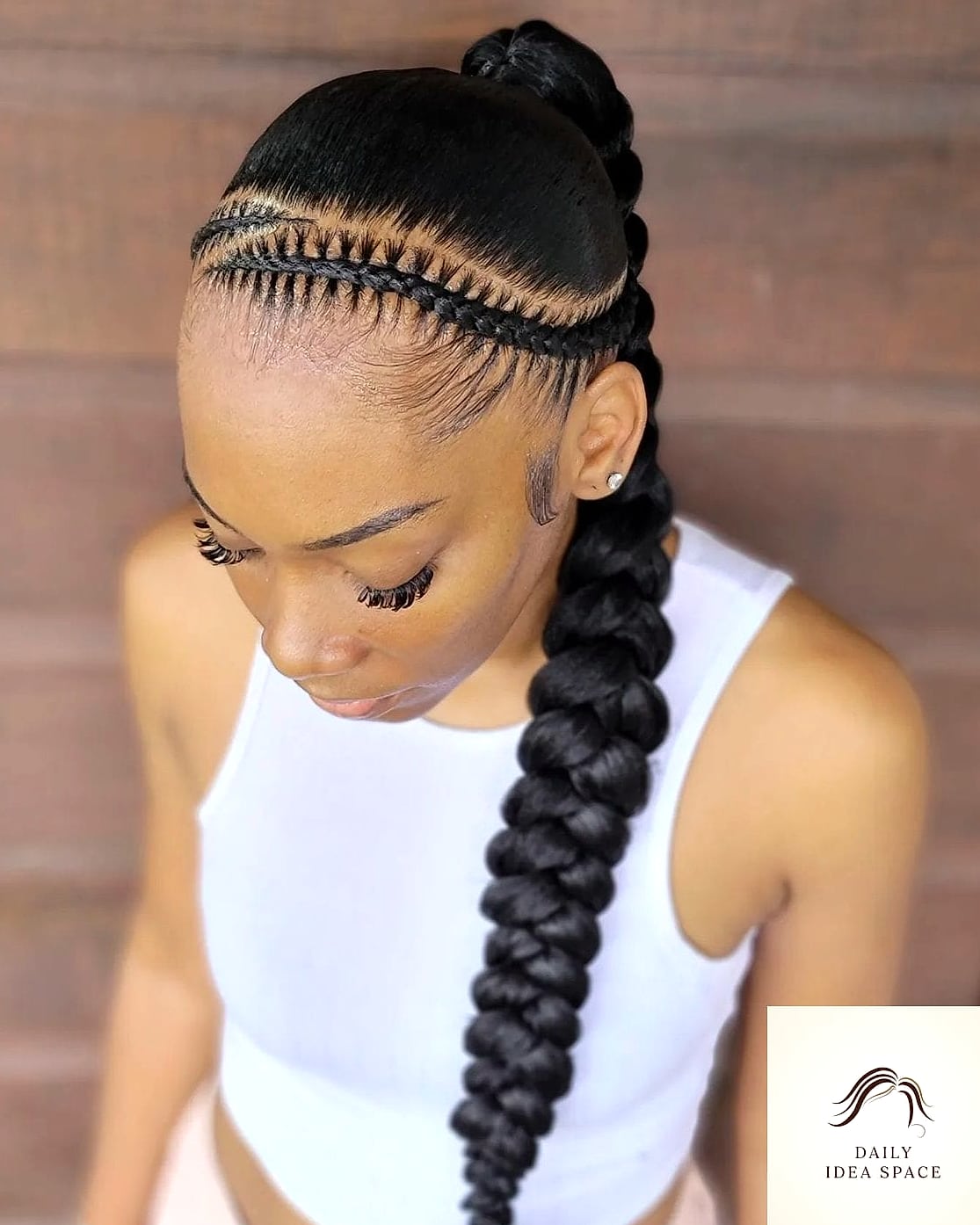 25 How To Style Braids Ideas That Are Dreamy and So Inspiring 16 Braided Ponytail with Wrap
