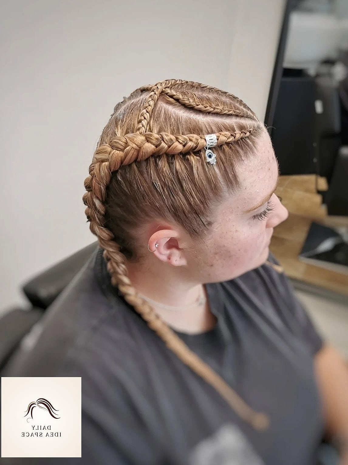 Braided Side Sweep for an Elegant Evening