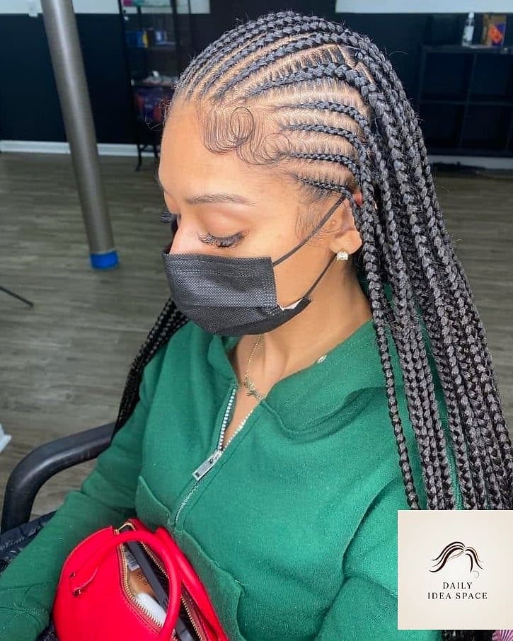 27 Scalp Braids Ideas Every Woman Needs to See 25 Braided Side Shave Look