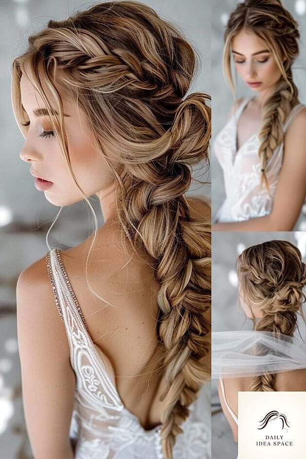 25 How To Style Braids Ideas That Are Dreamy and So Inspiring 22 Braided Side Ponytail