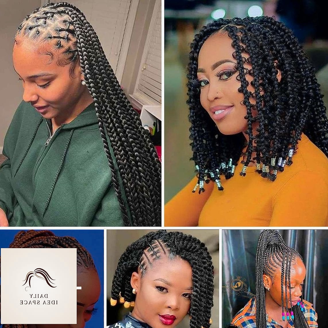 Braided Space Buns