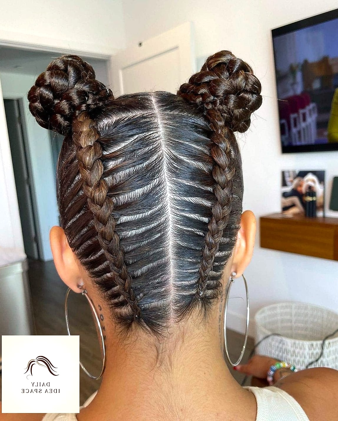 30 Easy Braided Hairstyles Ideas You Need to Try Next 11 Braided Space Buns