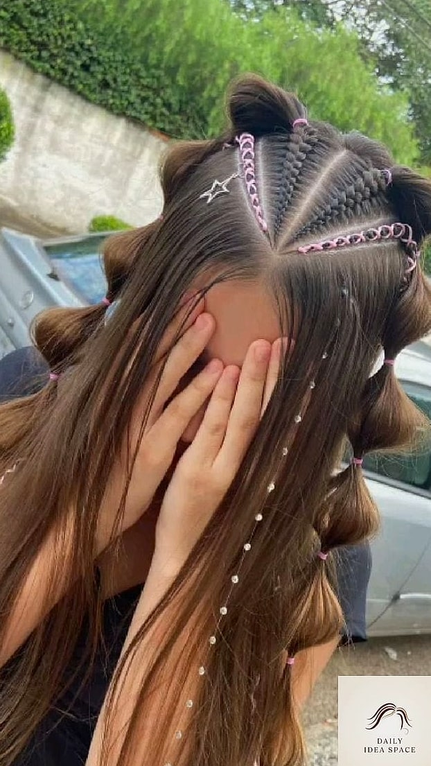 Braided Space Buns