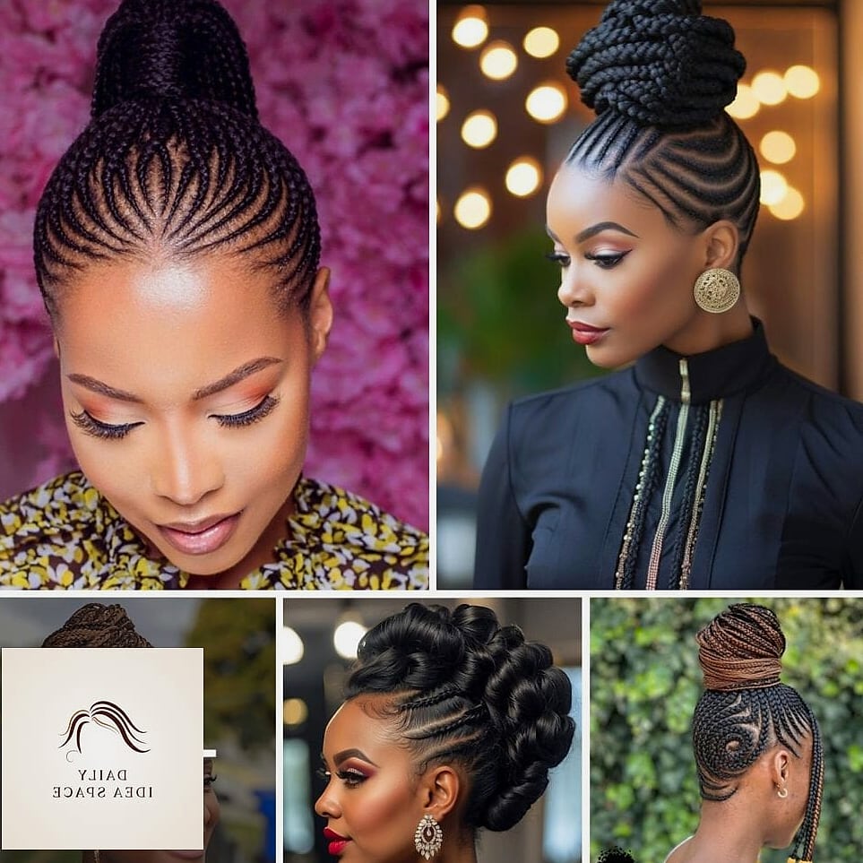 Braided Updo With Accessories