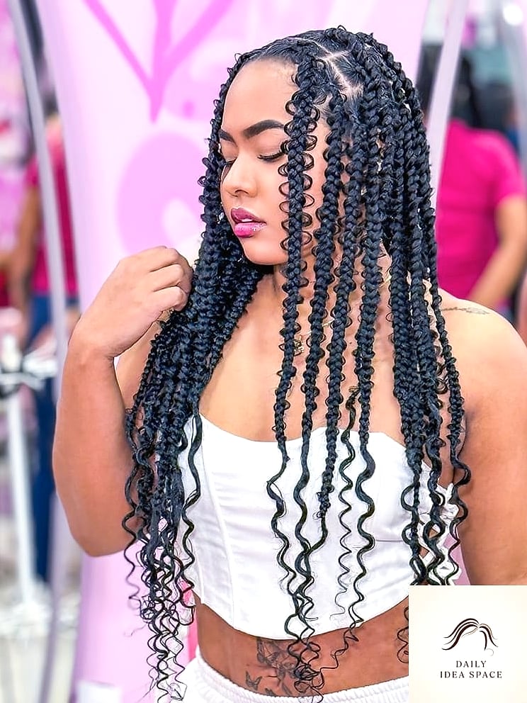 Butterfly Braid for Curly Hair