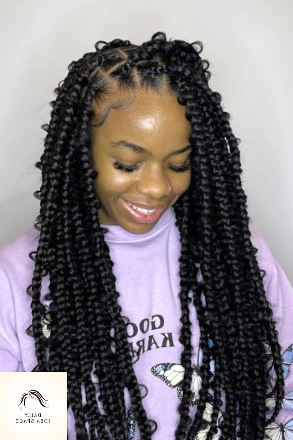 Butterfly Braid Half-Up Bun