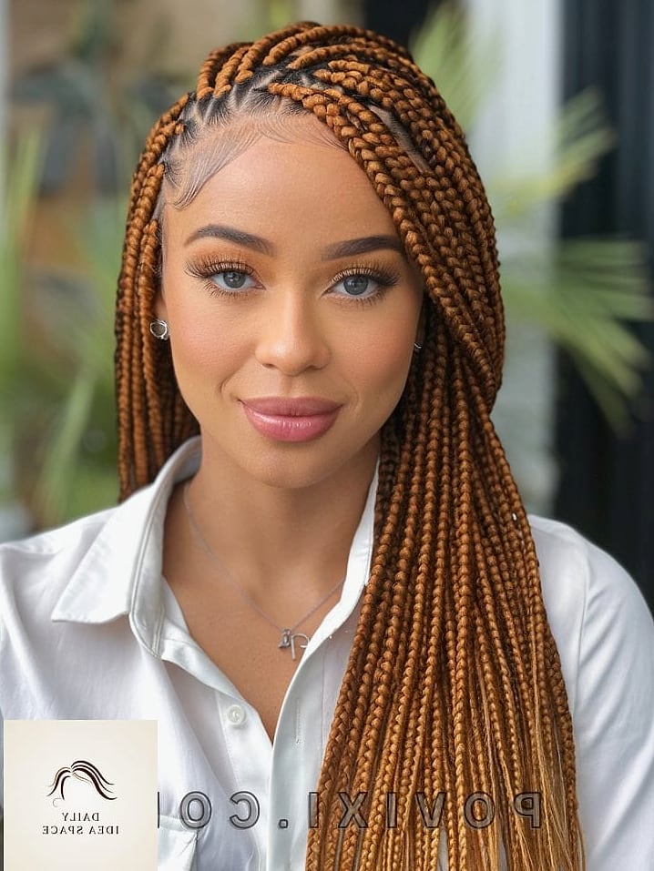 Caramel Brown Cornrows
