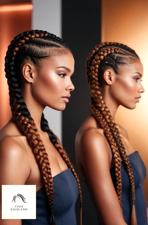 22 Two Braids Ideas That Will Transform Your Look 14 Chunky Braided Pigtails