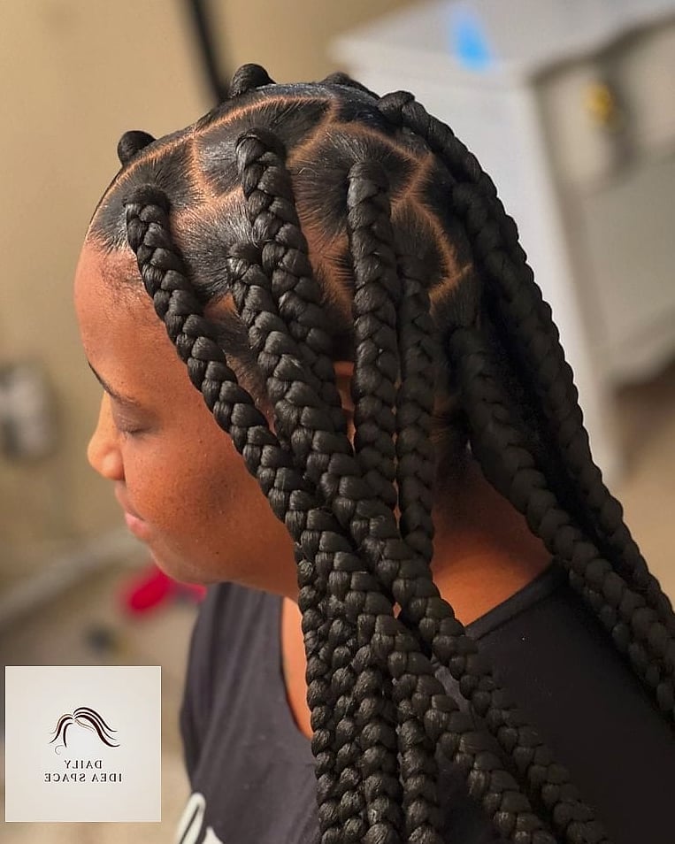 Chunky Braided Pigtails
