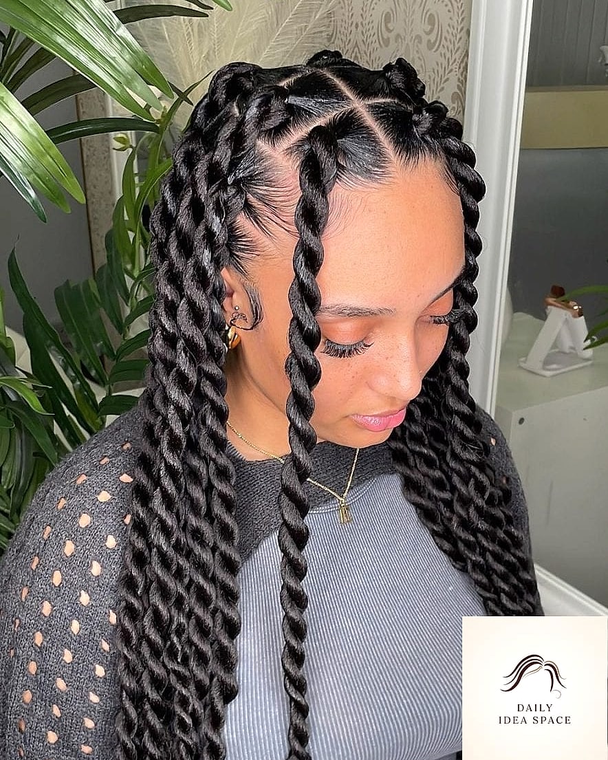 22 Twist Braids Hairstyles Ideas That Will Transform Your Look 3 Chunky Passion Twists