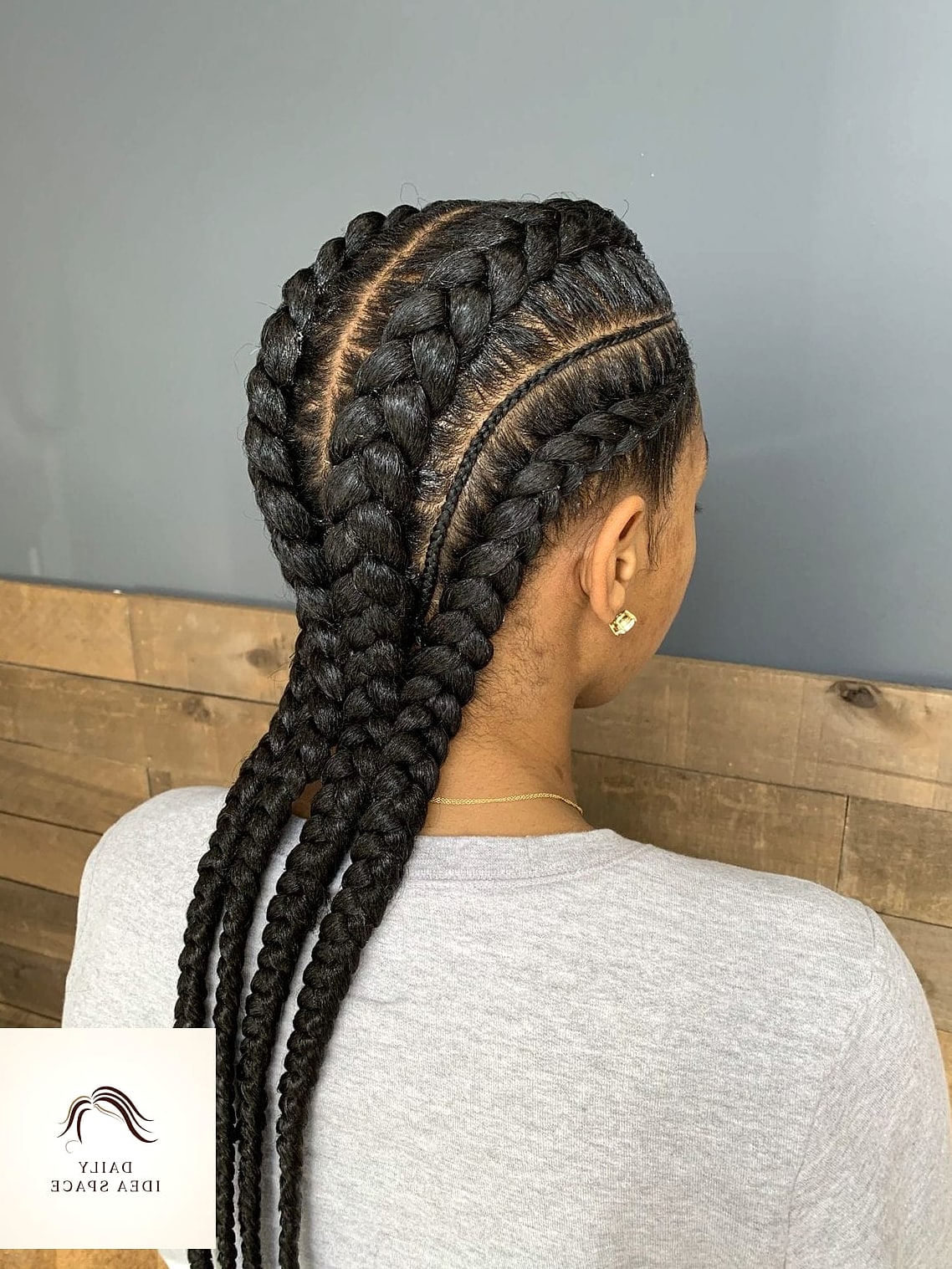 25 Straight Back Braids Ideas That Are Going Viral on Pinterest Right Now 15 Chunky straight backs with an undercut